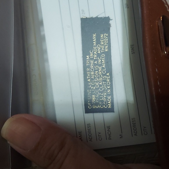 LIZ🔺️CLAIBORNE Vintage "Set" of 1989 Paisley Bag, w/ 1988 L🔺️C Wallet & Keyfob - Picture 4 of 11